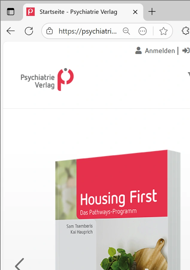 Screenshot psychiatrie-verlag.de