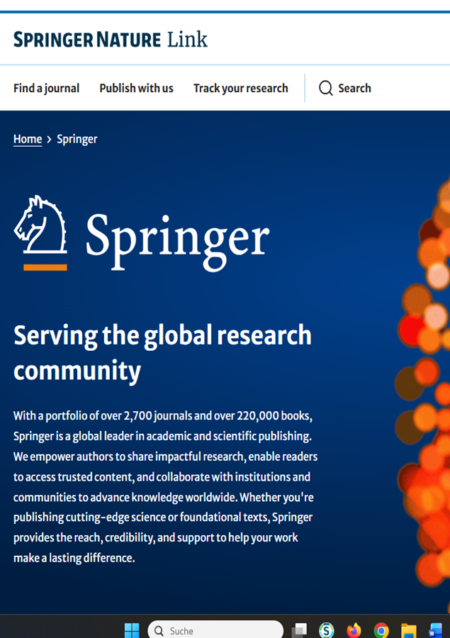 Screen Springer Verlag