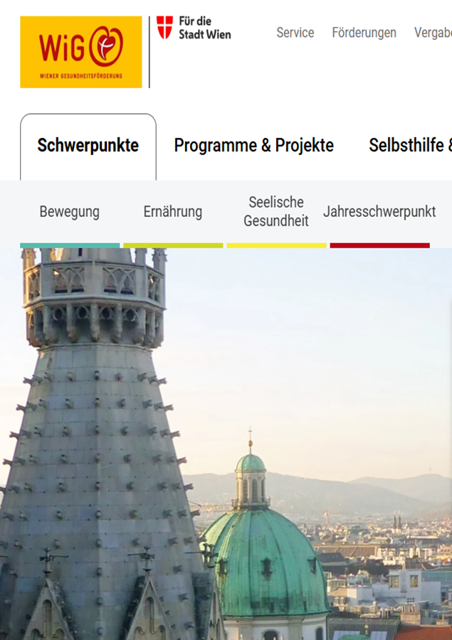 Screenshot wig.or.at