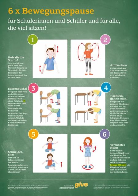 Plakat Bewegungspause