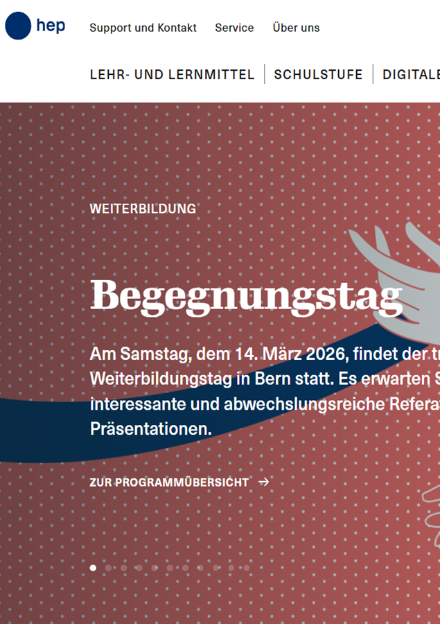 Screenshot hep-verlag.ch