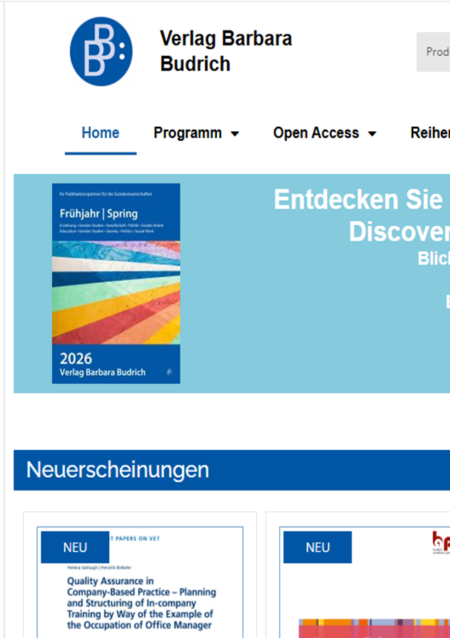 Screen Budrich Verlag