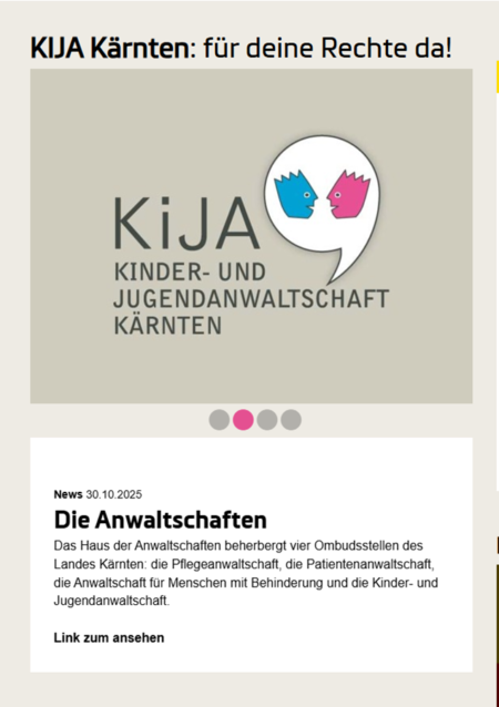 Screen KIJA Kärnten