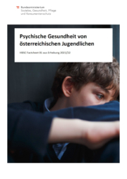 Titelseite des Factsheets "Psychische Gesundheit von österreichischen Kindern und Jugendlichen"